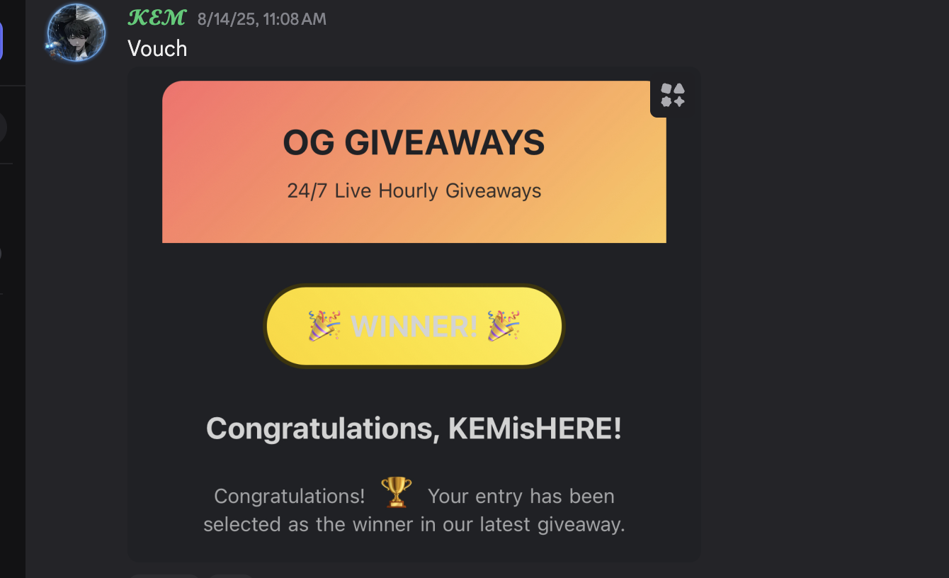 Thank you message from KEMisHERE